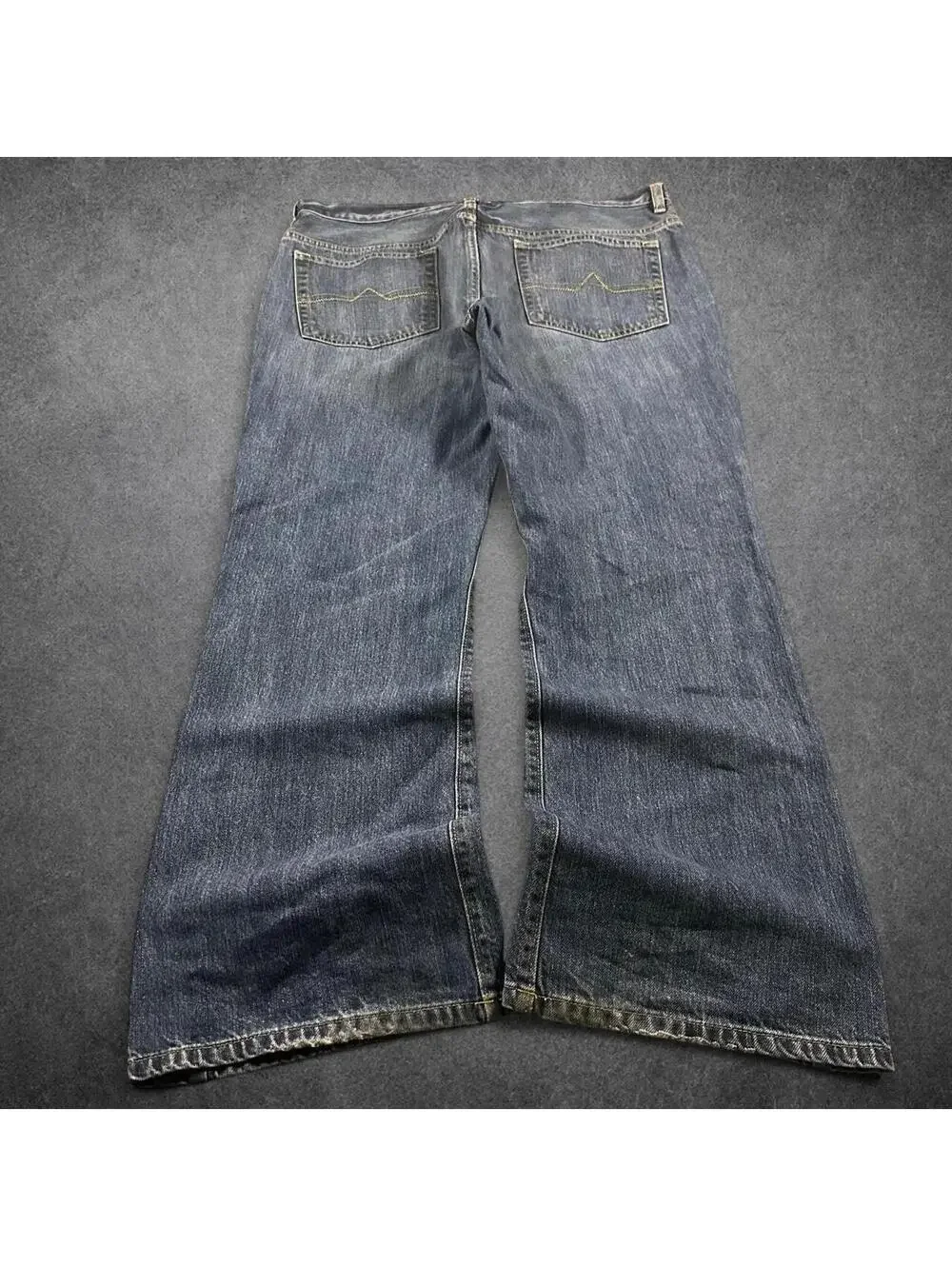Y2K skater rockstar archive grunge urban pipeline baggy bootcut jeans - 34x29.5!